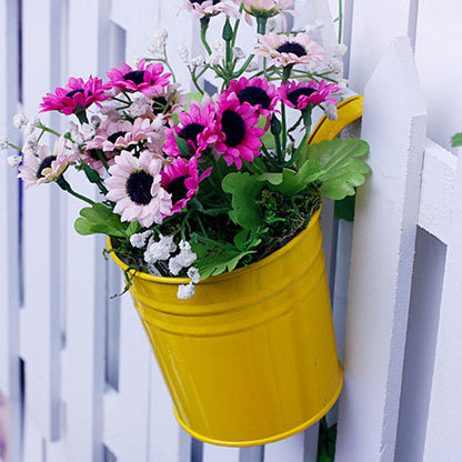 Iron Hanging Flower Pot Basket for Wall or Balcony Garden