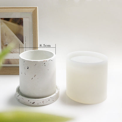 Silicone Terrazzo Flowerpot Mold for Cement Planters