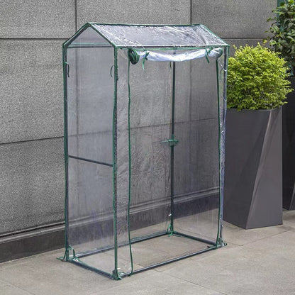 PVC Greenhouse Cover for Garden and Balcony, Roll-Up Door Design