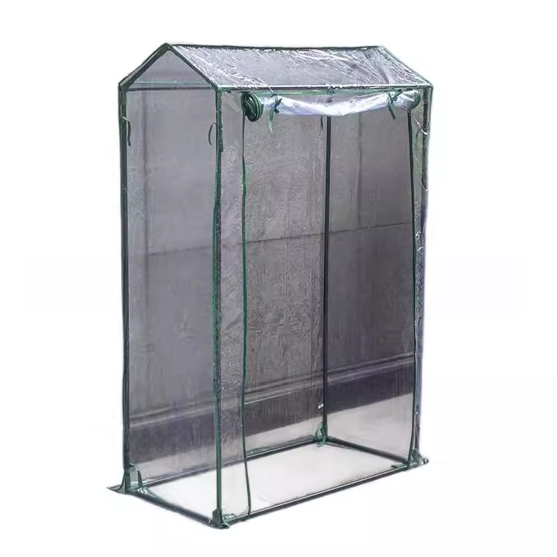 PVC Greenhouse Cover for Garden and Balcony, Roll-Up Door Design