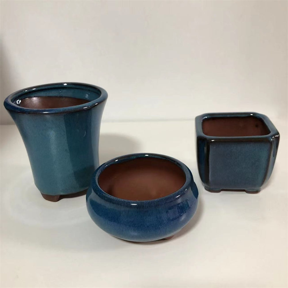 Bonsai Pot with Breathable Design for Home Gardening Display
