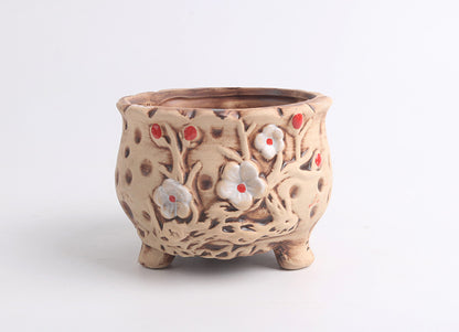 Ceramic Succulent Bonsai Planter, Decorative Flower Pot