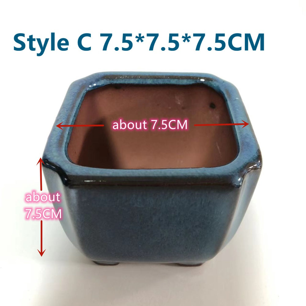 Bonsai Pot with Breathable Design for Home Gardening Display