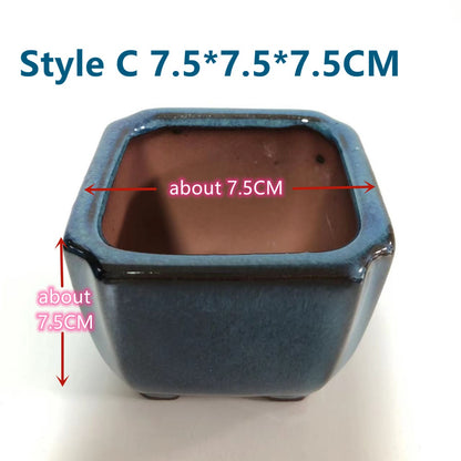 Bonsai Pot with Breathable Design for Home Gardening Display