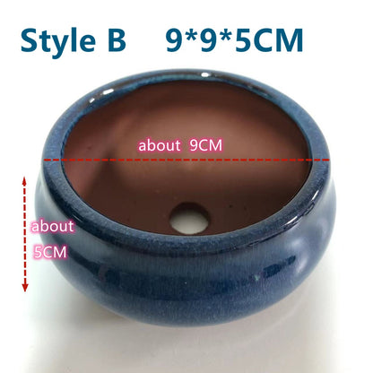 Bonsai Pot with Breathable Design for Home Gardening Display